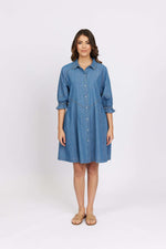 Knewe Piper Dress in Blue Wash