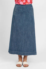 Knewe Perry Skirt in Mid Wash