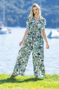 Cienna KAYA Frill Sleeve Jumpsuit