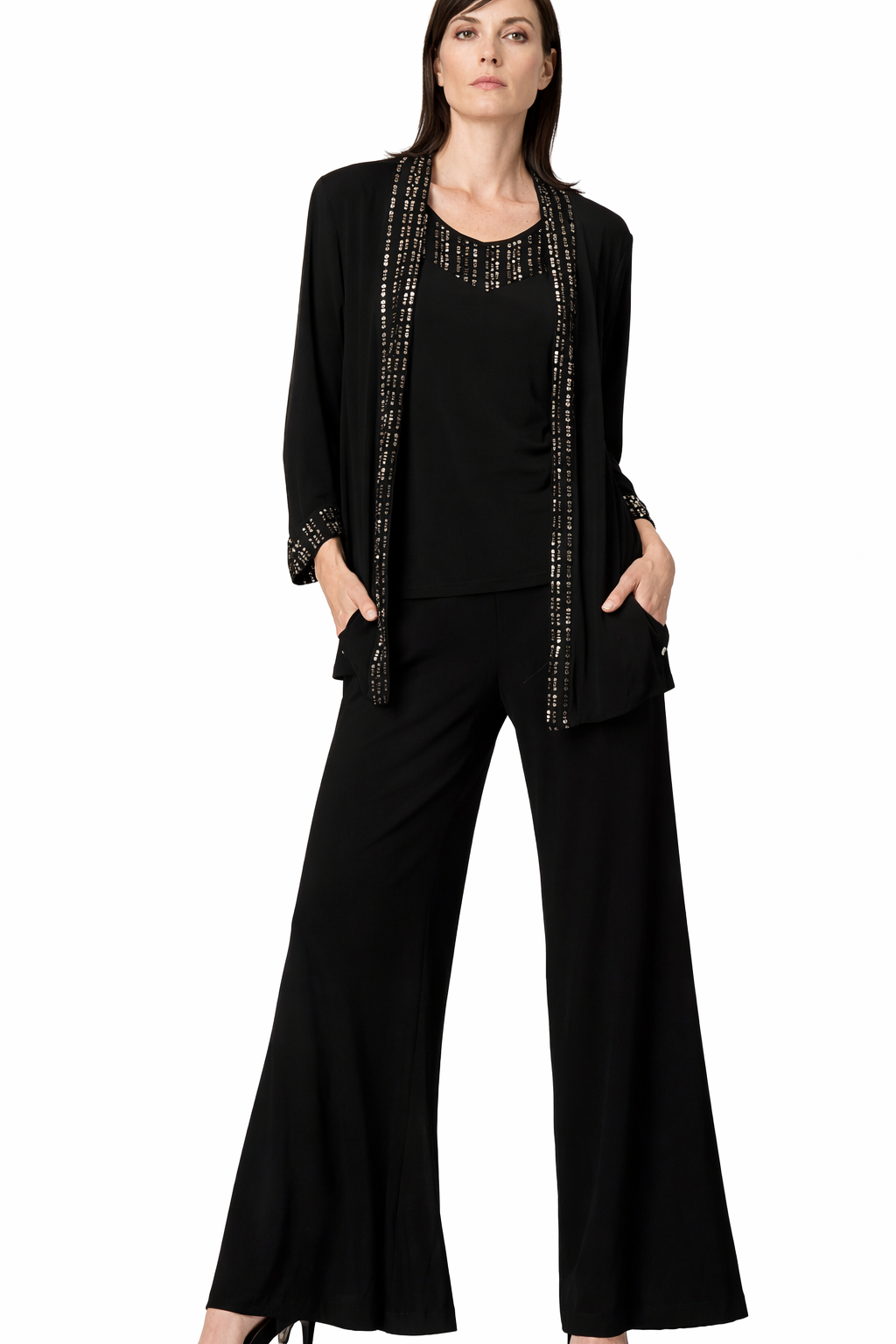Kleio Twinset in Black Gold Sequin