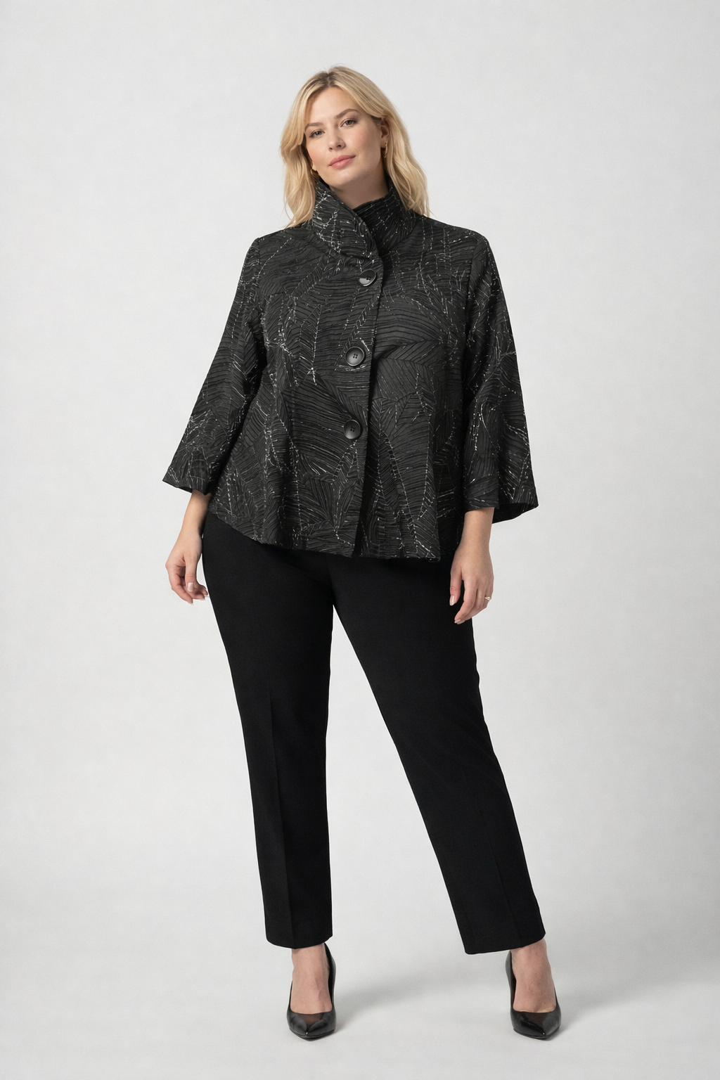Kleio Classic Jacket in Black Silver