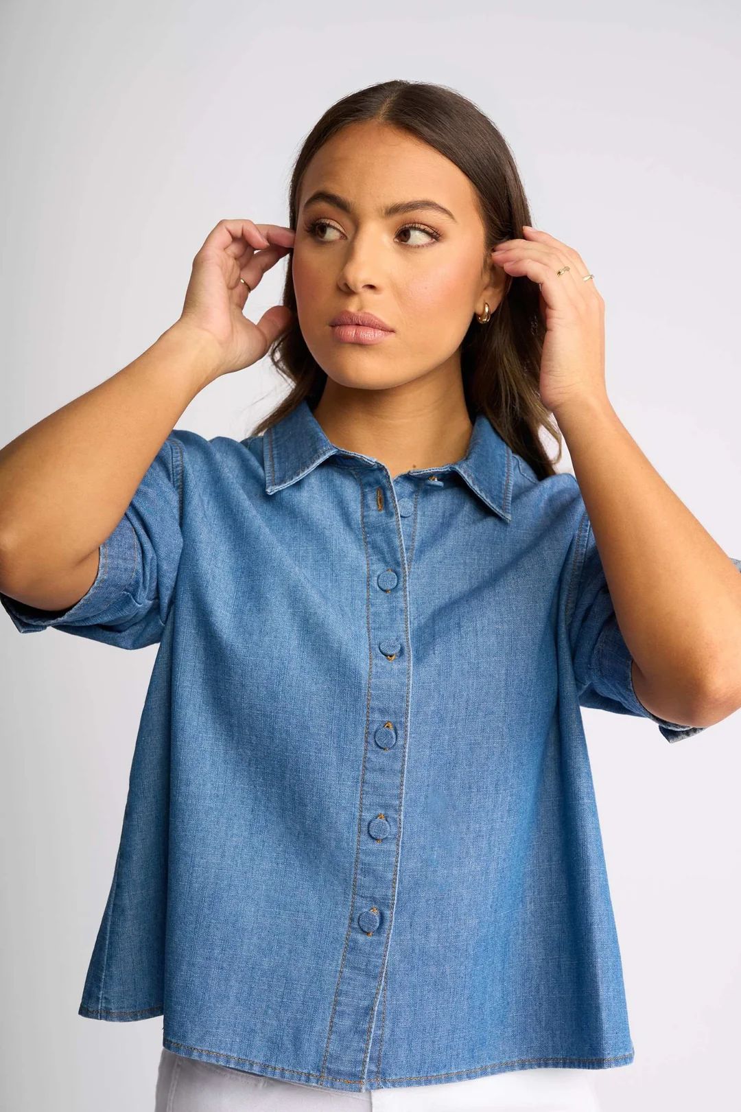 Knewe TITAN Shirt in Washed Blue