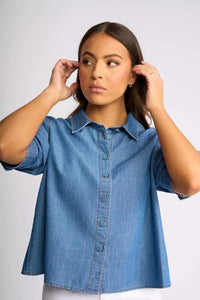 Knewe TITAN Shirt in Washed Blue
