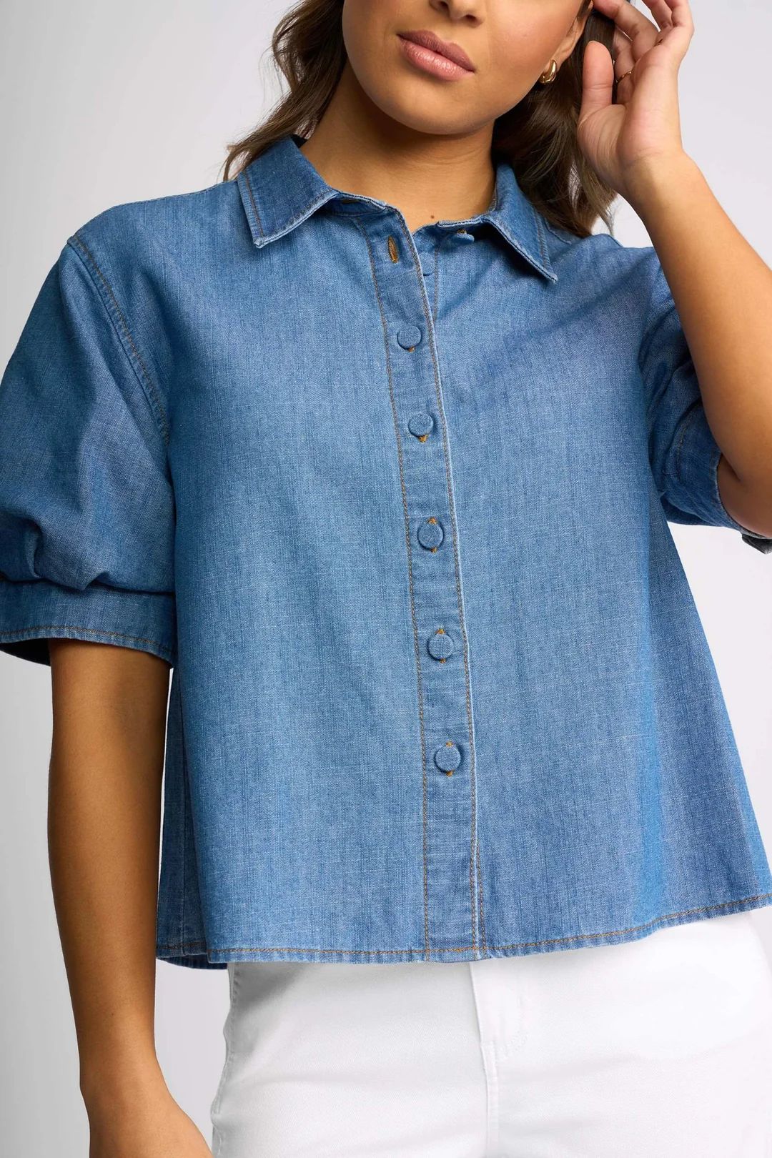 Knewe TITAN Shirt in Washed Blue