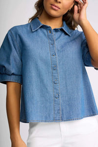 Knewe TITAN Shirt in Washed Blue
