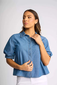 Knewe TITAN Shirt in Washed Blue