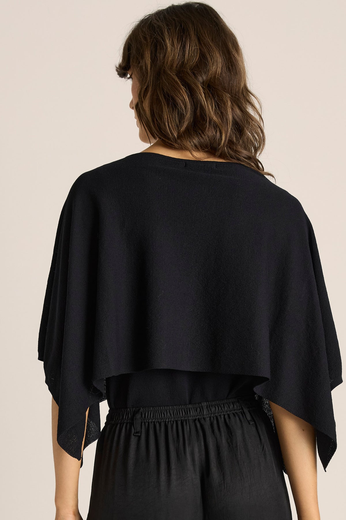 Fate + Becker Kora Cape Top in Black