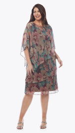 Layla Jones Layered Shimmer Dress in Autumn