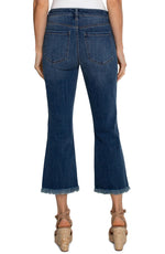 Liverpool Gia Glider Crop Flare Jean in Edgehill Denim