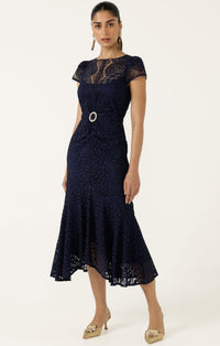 Sacha Drake AFFAIR OF HONOUR Dress in Navy Lace