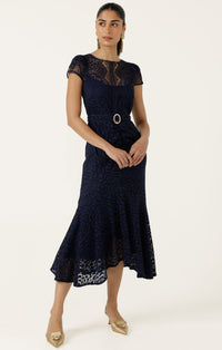 Sacha Drake AFFAIR OF HONOUR Dress in Navy Lace