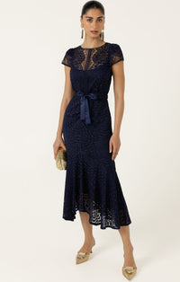 Sacha Drake AFFAIR OF HONOUR Dress in Navy Lace