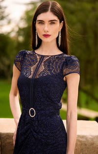 Sacha Drake AFFAIR OF HONOUR Dress in Navy Lace