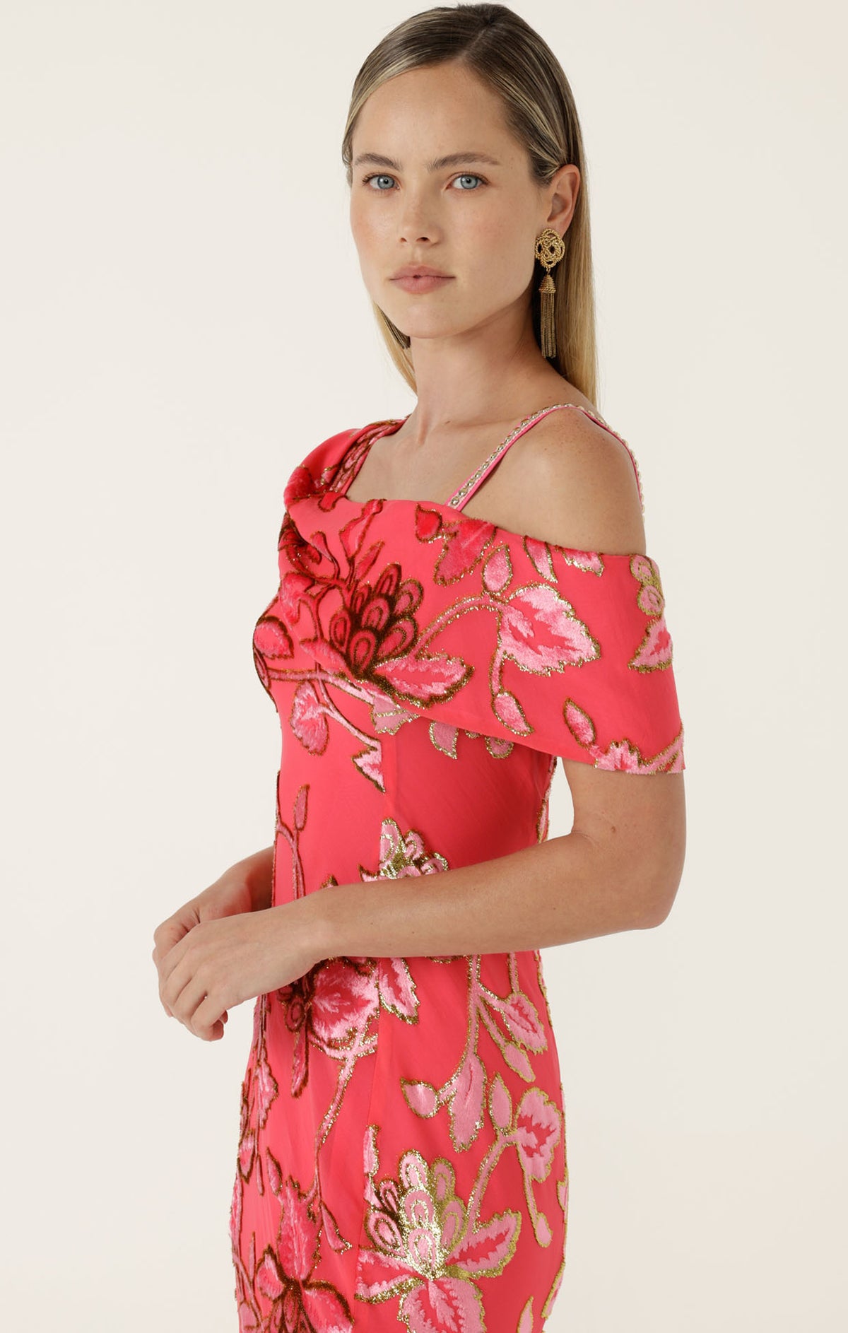 Sacha Drake AURELIUS Dress in Watermelon Gold
