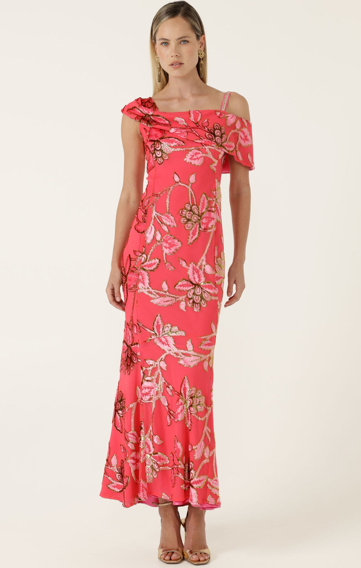 Sacha Drake AURELIUS Dress in Watermelon Gold