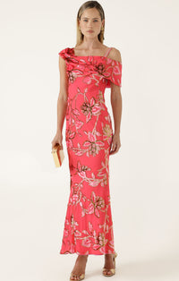 Sacha Drake AURELIUS Dress in Watermelon Gold