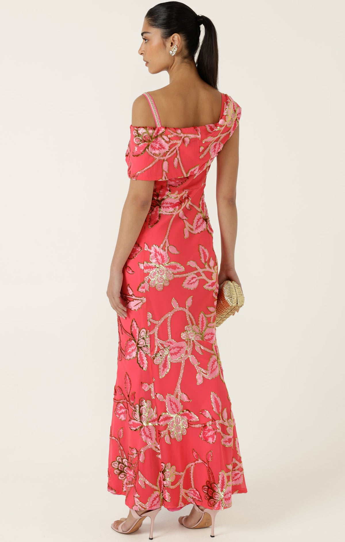 Sacha Drake AURELIUS Dress in Watermelon Gold