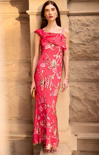 Sacha Drake AURELIUS Dress in Watermelon Gold
