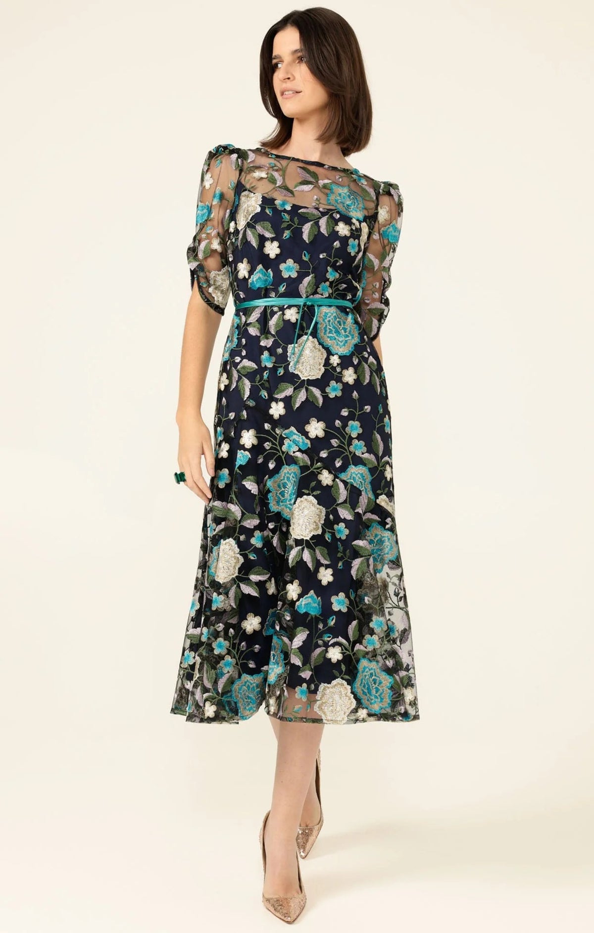 Sacha Drake CARDELINA Dress in Navy Aqua
