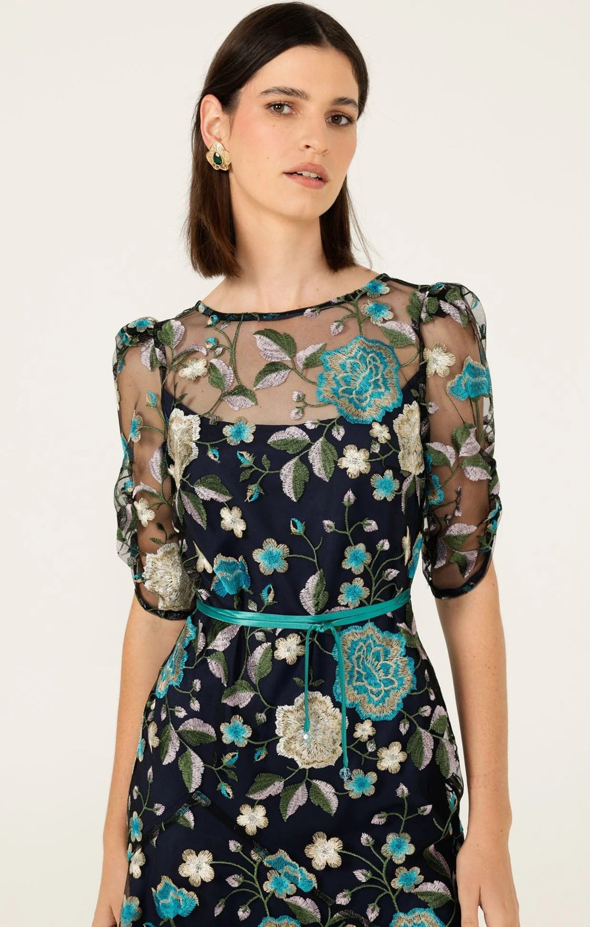 Sacha Drake CARDELINA Dress in Navy Aqua