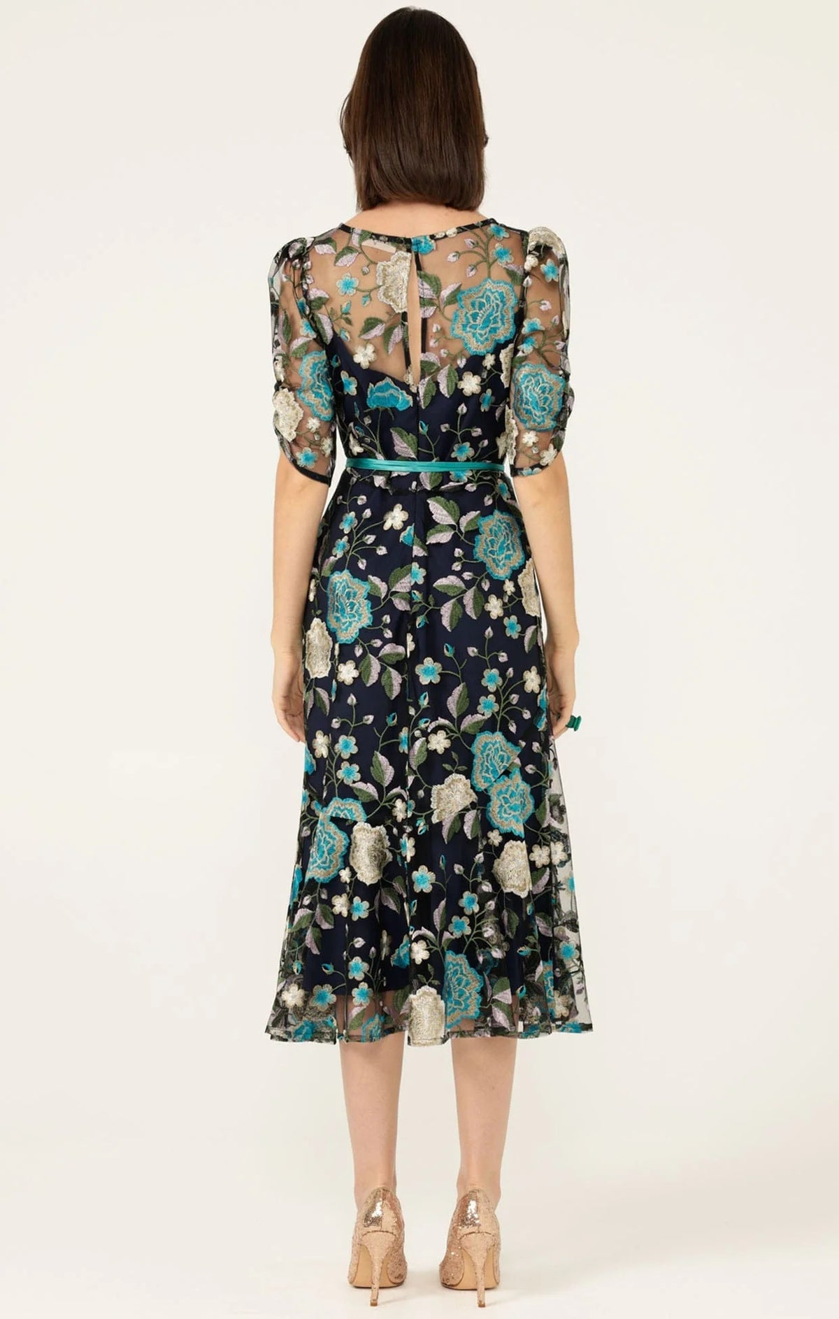 Sacha Drake CARDELINA Dress in Navy Aqua