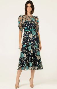 Sacha Drake CARDELINA Dress in Navy Aqua