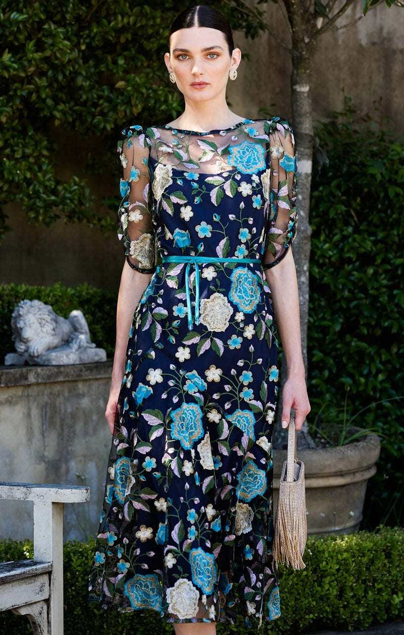 Sacha Drake CARDELINA Dress in Navy Aqua