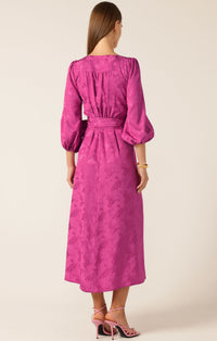Sacha Drake CHATEAU Wrap Dress in Magenta