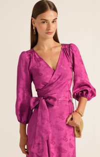 Sacha Drake CHATEAU Wrap Dress in Magenta