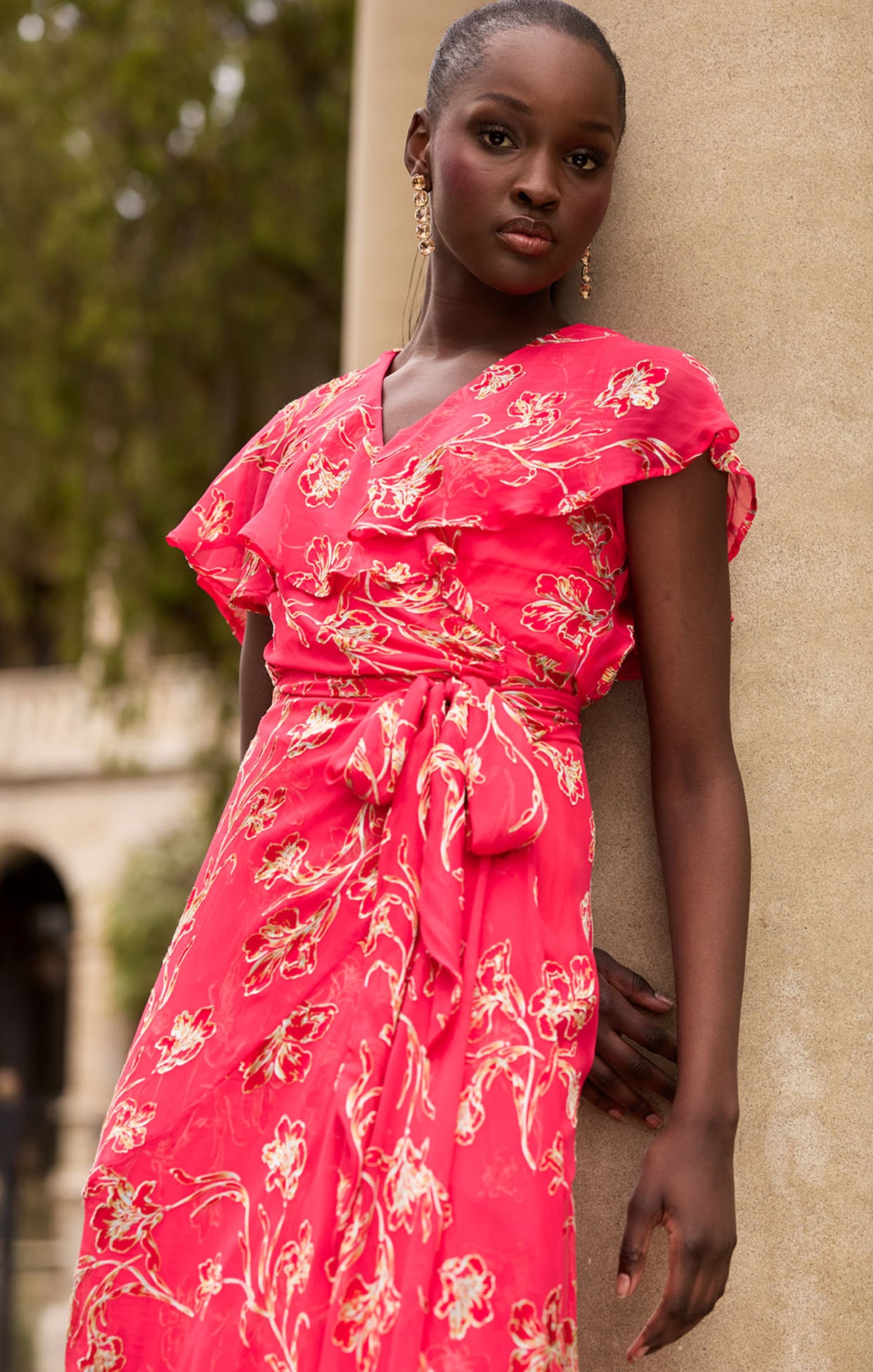 Sacha Drake ELEANOR Wrap Dress in Pink Floral