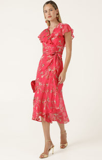 Sacha Drake ELEANOR Wrap Dress in Pink Floral