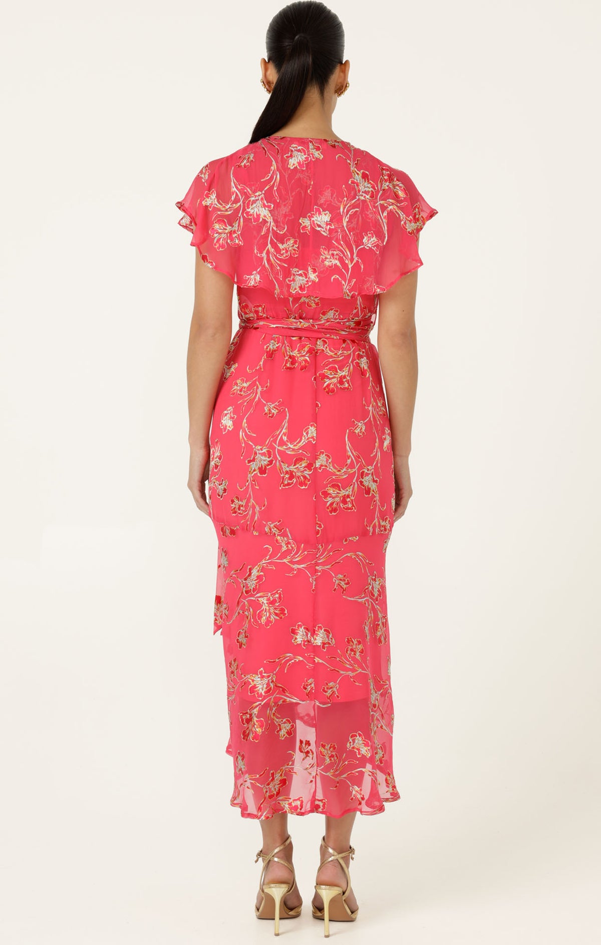 Sacha Drake ELEANOR Wrap Dress in Pink Floral