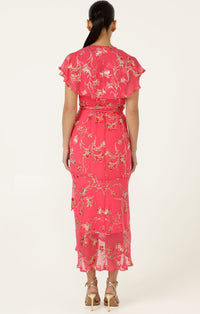 Sacha Drake ELEANOR Wrap Dress in Pink Floral