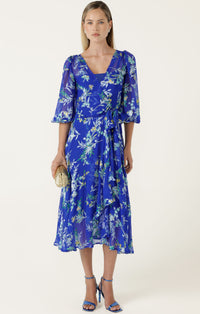 Sacha Drake ELSPETH Wrap Dress in Sapphire Floral