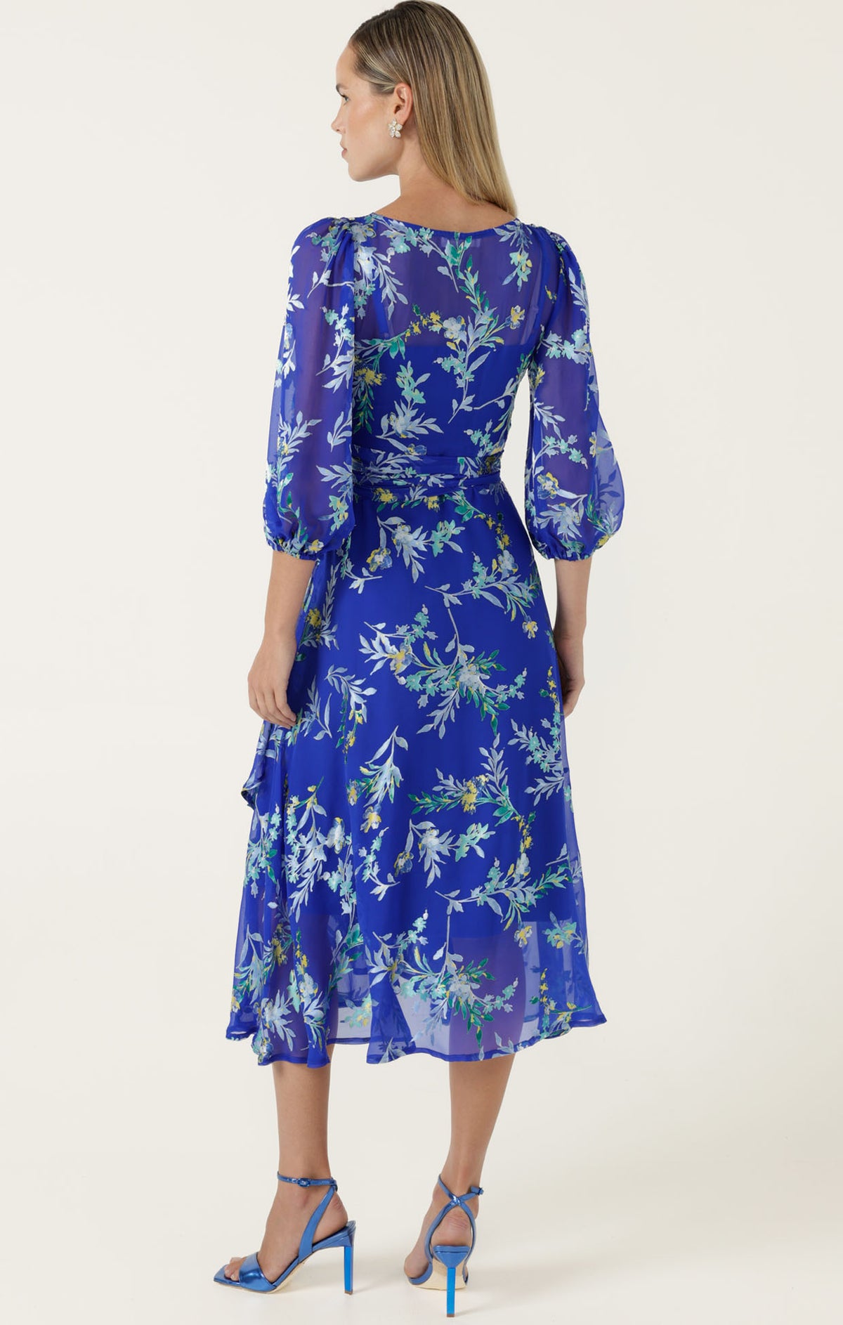 Sacha Drake ELSPETH Wrap Dress in Sapphire Floral