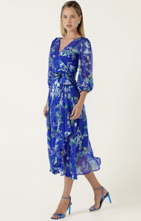 Sacha Drake ELSPETH Wrap Dress in Sapphire Floral