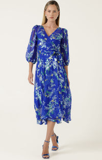 Sacha Drake ELSPETH Wrap Dress in Sapphire Floral