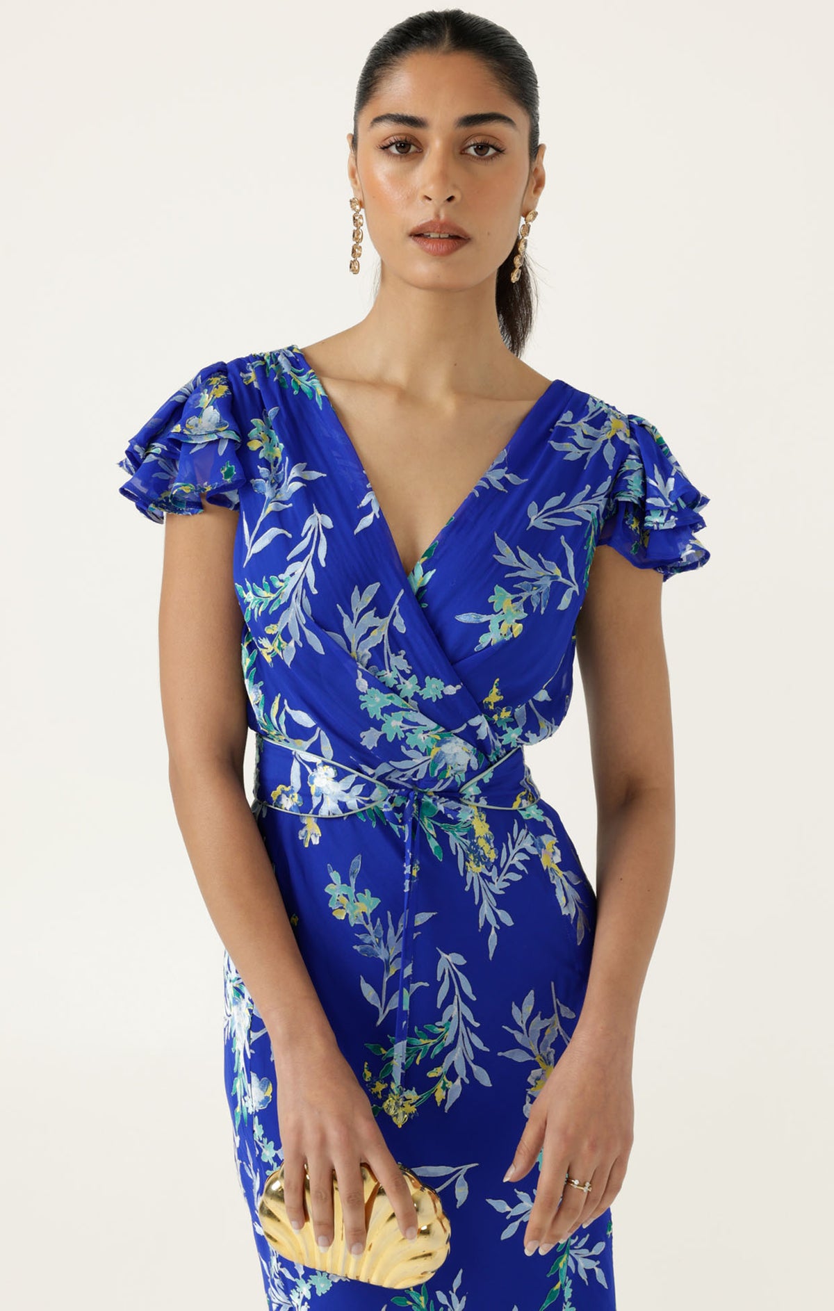 Sacha Drake EVELYN Dress in Sapphire Floral