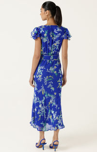 Sacha Drake EVELYN Dress in Sapphire Floral