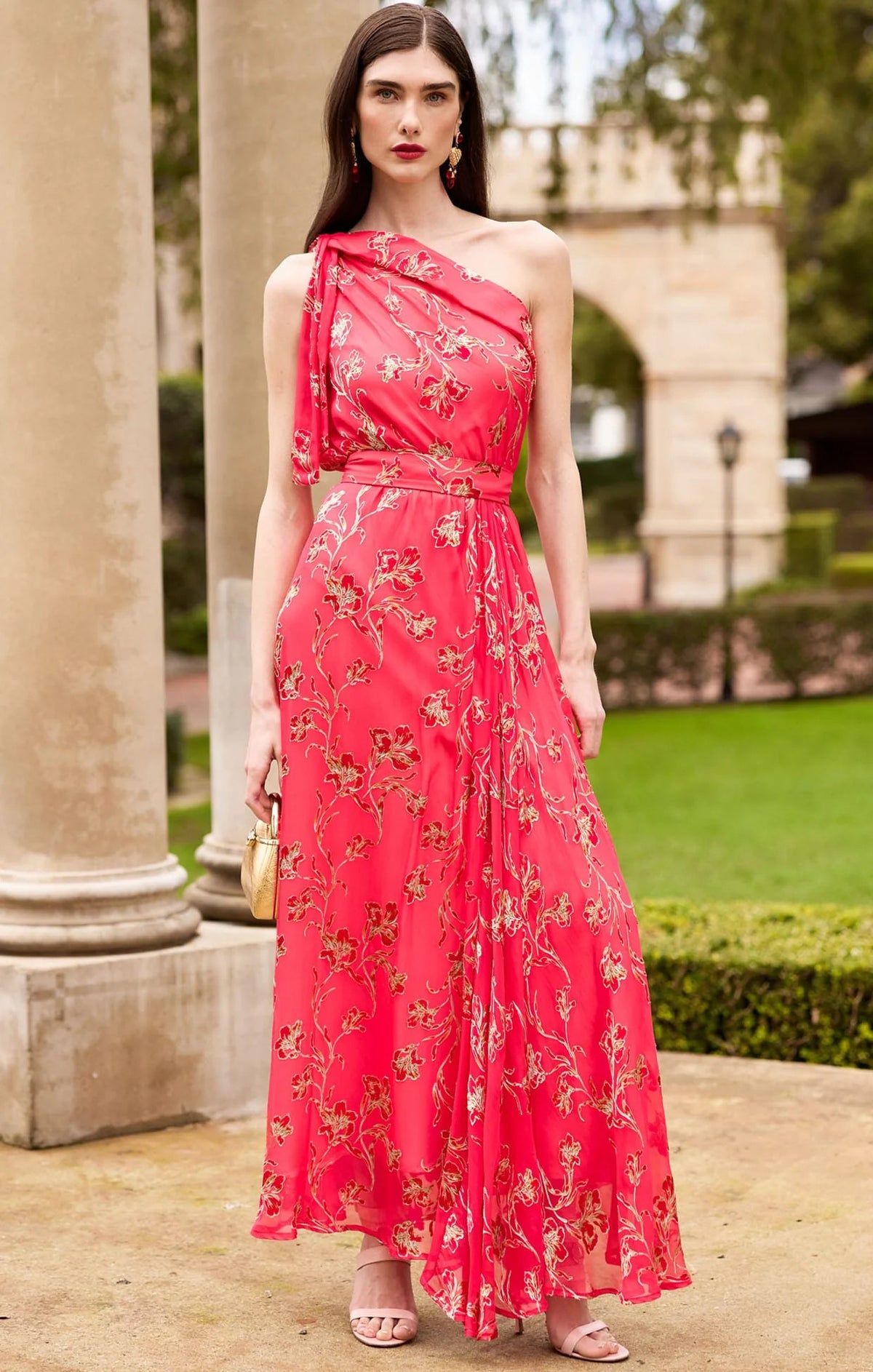 Sacha Drake FRANCESCA Maxi Dress in Pink Floral