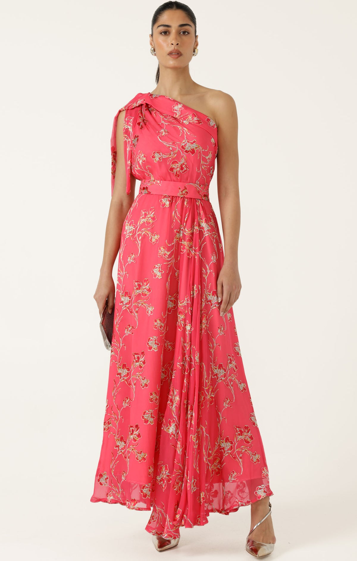 Sacha Drake FRANCESCA Maxi Dress in Pink Floral