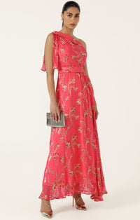 Sacha Drake FRANCESCA Maxi Dress in Pink Floral