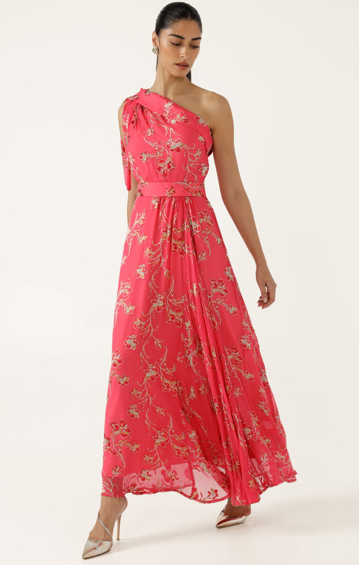 Sacha Drake FRANCESCA Maxi Dress in Pink Floral