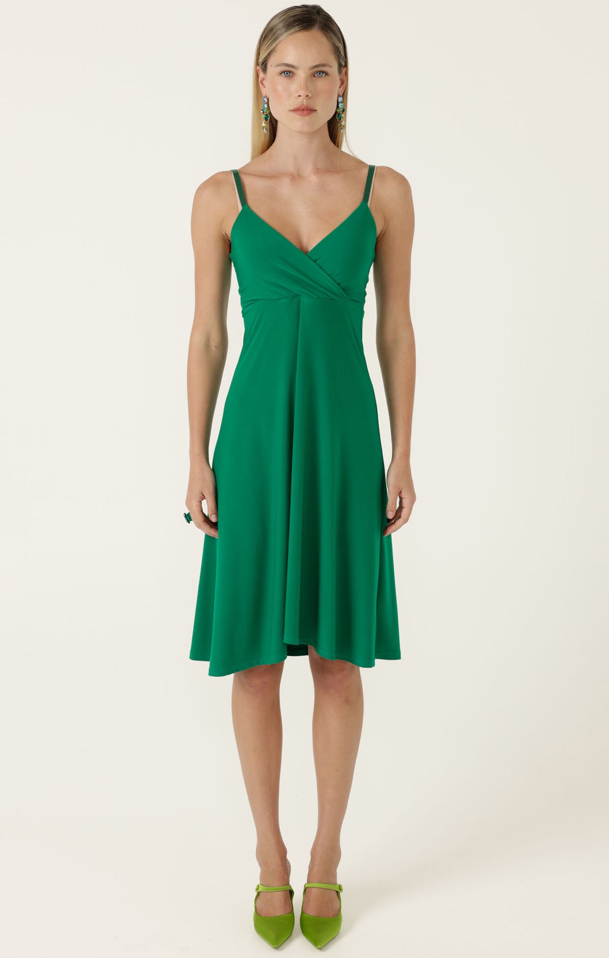 Sacha Drake GARDEN MAZE Wrap Dress in Green Aqua Floral