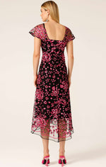 Sacha Drake Joan Orchid Dress in Pink Black Floral