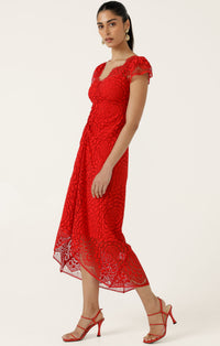 Sacha Drake MOULIN ROUGE Dress in Red Lace