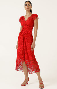 Sacha Drake MOULIN ROUGE Dress in Red Lace