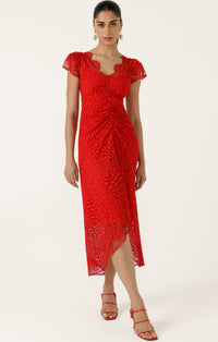 Sacha Drake MOULIN ROUGE Dress in Red Lace