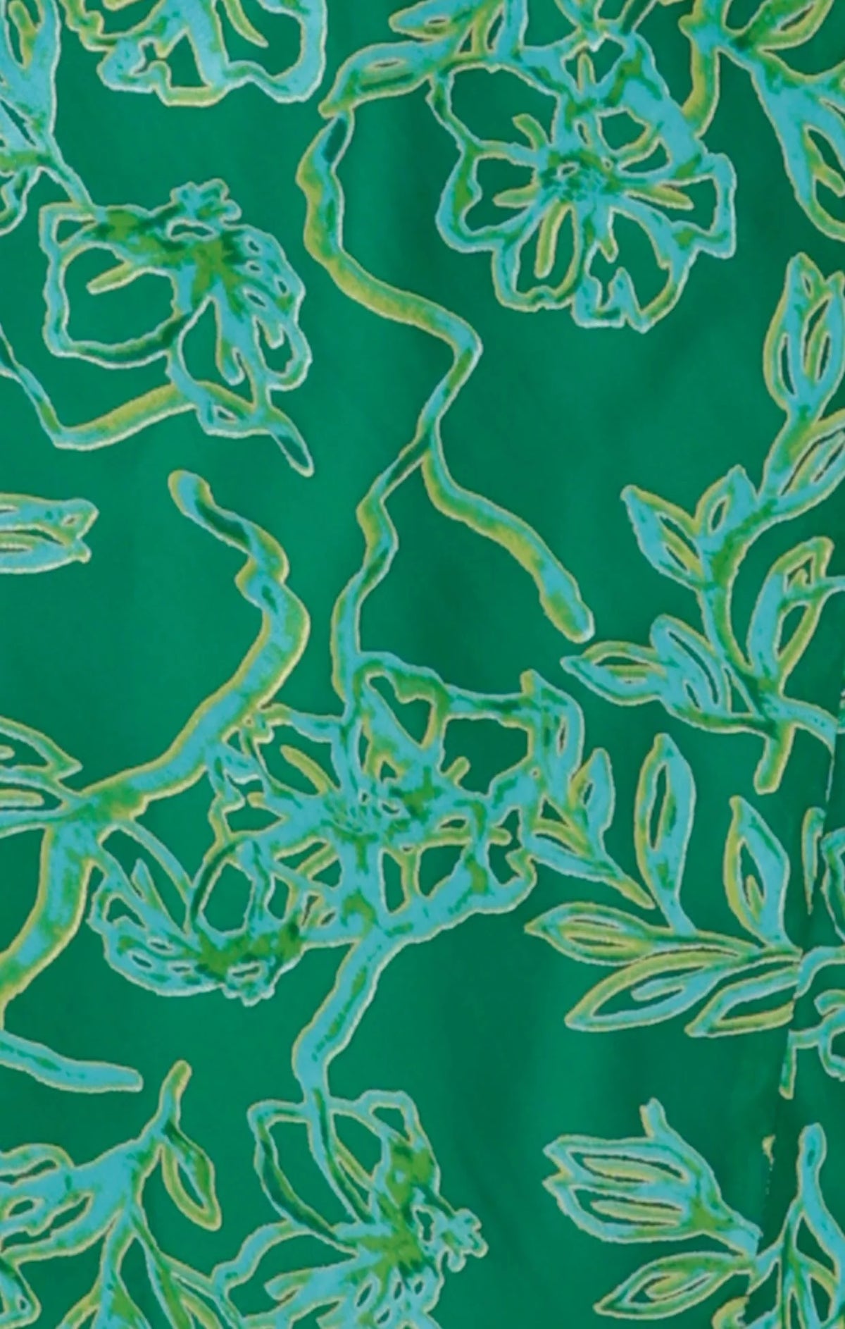 Sacha Drake GARDEN MAZE Wrap Dress in Green Aqua Floral