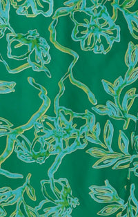Sacha Drake GARDEN MAZE Wrap Dress in Green Aqua Floral